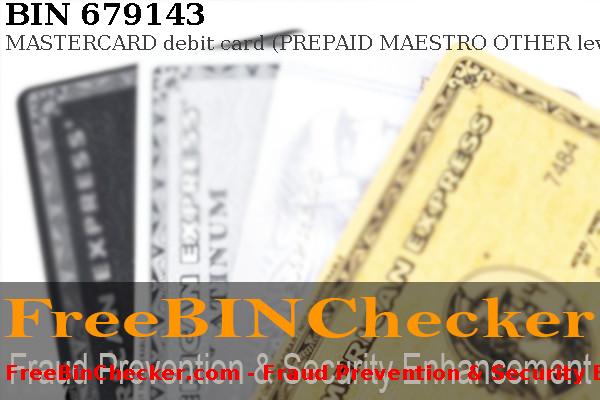 679143 MASTERCARD debit   BIN List