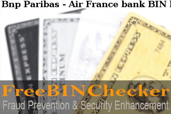 Bnp Paribas - Air France Lista de BIN
