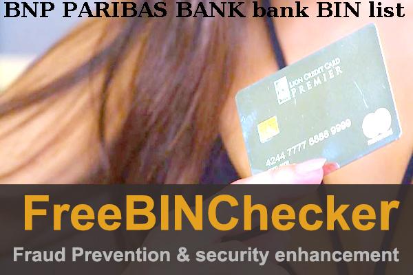 BNP PARIBAS BANK BIN-Liste