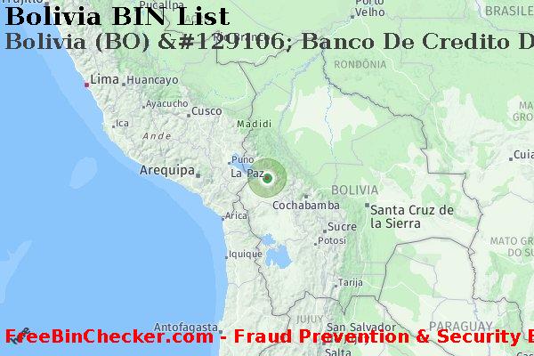 Bolivia Bolivia+%28BO%29+%26%23129106%3B+Banco+De+Credito+De+Bolivia%2C+S.a. Lista BIN
