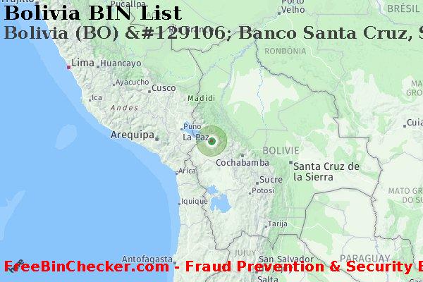Bolivia Bolivia+%28BO%29+%26%23129106%3B+Banco+Santa+Cruz%2C+S.a. BIN Liste 