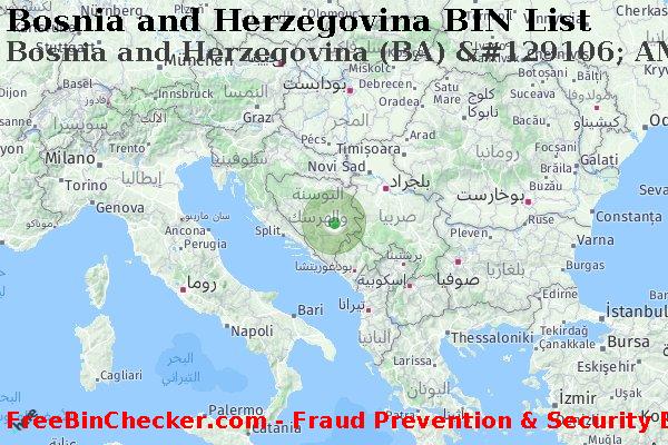 Bosnia and Herzegovina Bosnia+and+Herzegovina+%28BA%29+%26%23129106%3B+AMEX قائمة BIN