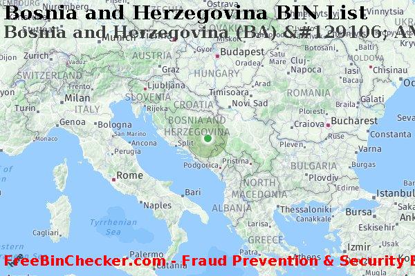 Bosnia and Herzegovina Bosnia+and+Herzegovina+%28BA%29+%26%23129106%3B+AMEX बिन सूची