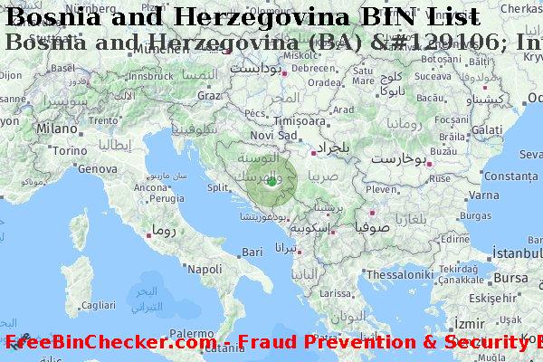 Bosnia and Herzegovina Bosnia+and+Herzegovina+%28BA%29+%26%23129106%3B+Intesa+Sanpaolo+Banka قائمة BIN