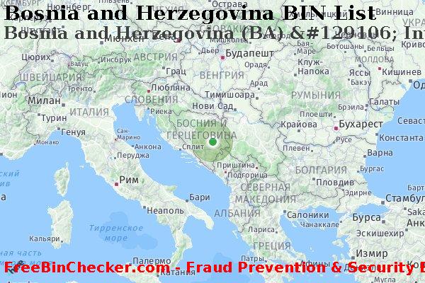 Bosnia and Herzegovina Bosnia+and+Herzegovina+%28BA%29+%26%23129106%3B+Intesa+Sanpaolo+Banka Список БИН