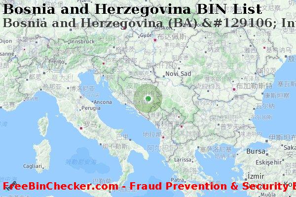 Bosnia and Herzegovina Bosnia+and+Herzegovina+%28BA%29+%26%23129106%3B+Intesa+Sanpaolo+Banka+D.d. BIN列表