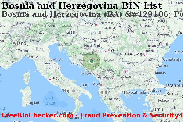 Bosnia and Herzegovina Bosnia+and+Herzegovina+%28BA%29+%26%23129106%3B+Postbank+Bh+D.d.+Sarajevo قائمة BIN
