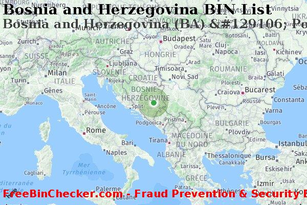 Bosnia and Herzegovina Bosnia+and+Herzegovina+%28BA%29+%26%23129106%3B+Postbank+Bh+D.d.+Sarajevo BIN Liste 
