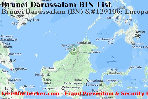 Brunei Darussalam Brunei+Darussalam+%28BN%29+%26%23129106%3B+Europay+6000 قائمة BIN
