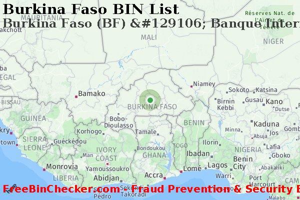Burkina Faso Burkina+Faso+%28BF%29+%26%23129106%3B+Banque+Internationale+Du+Burkina BIN List