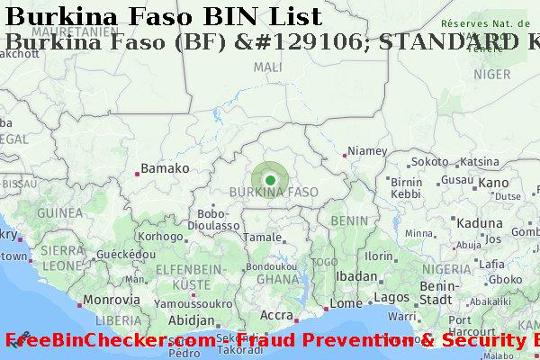 Burkina Faso Burkina+Faso+%28BF%29+%26%23129106%3B+STANDARD+Karte BIN-Liste