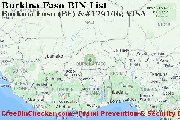 Burkina Faso Burkina+Faso+%28BF%29+%26%23129106%3B+VISA BIN-Liste