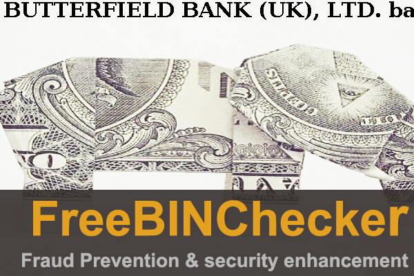 BUTTERFIELD BANK (UK), LTD. BIN 목록