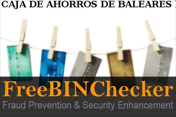 Caja De Ahorros De Baleares BIN列表