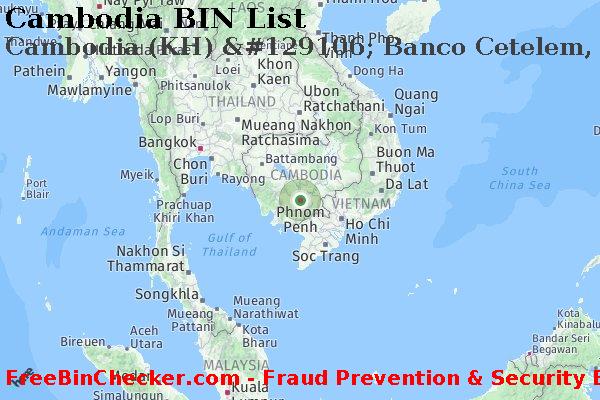 Cambodia Cambodia+%28KH%29+%26%23129106%3B+Banco+Cetelem%2C+S.a. BIN List