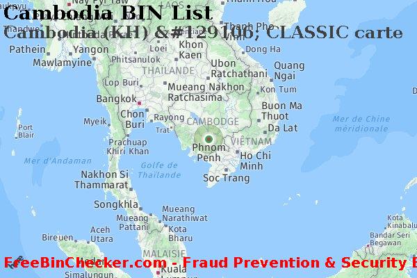 Cambodia Cambodia+%28KH%29+%26%23129106%3B+CLASSIC+carte BIN Liste 