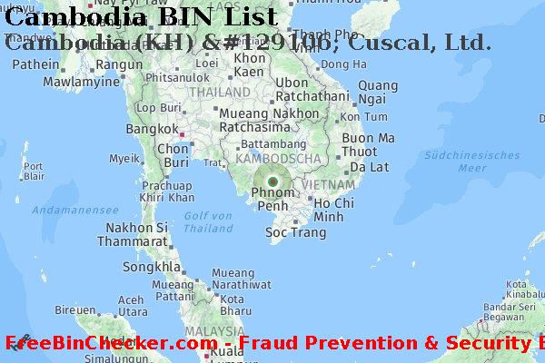 Cambodia Cambodia+%28KH%29+%26%23129106%3B+Cuscal%2C+Ltd. BIN-Liste