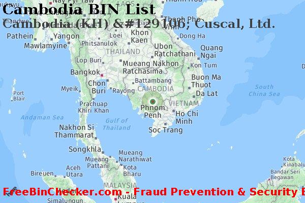 Cambodia Cambodia+%28KH%29+%26%23129106%3B+Cuscal%2C+Ltd. BIN Lijst