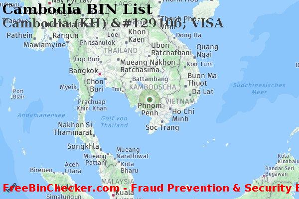 Cambodia Cambodia+%28KH%29+%26%23129106%3B+VISA BIN-Liste