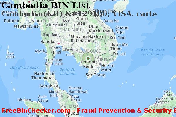 Cambodia Cambodia+%28KH%29+%26%23129106%3B+VISA.+carte BIN Liste 