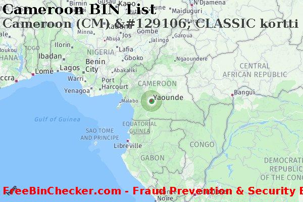 Cameroon Cameroon+%28CM%29+%26%23129106%3B+CLASSIC+kortti BIN List