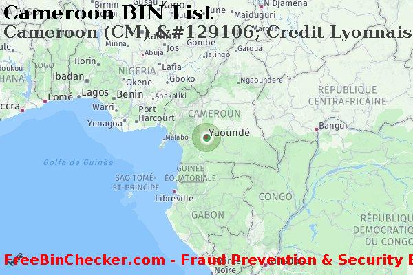 Cameroon Cameroon+%28CM%29+%26%23129106%3B+Credit+Lyonnais+Cameroun BIN Liste 