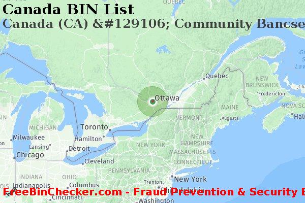 Canada Canada+%28CA%29+%26%23129106%3B+Community+Bancservice+Corporation BIN List