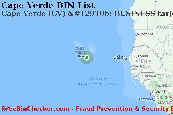 Cape Verde Cape+Verde+%28CV%29+%26%23129106%3B+BUSINESS+tarjeta Lista de BIN