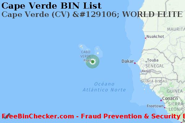 Cape Verde Cape+Verde+%28CV%29+%26%23129106%3B+WORLD+ELITE+tarjeta Lista de BIN
