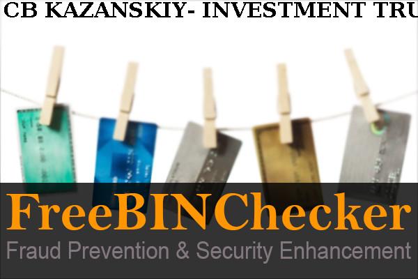 CB KAZANSKIY- INVESTMENT TRUST BANK Список БИН