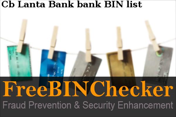 Cb Lanta Bank Список БИН