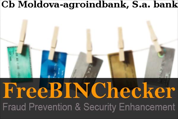 Cb Moldova-agroindbank, S.a. BIN 목록