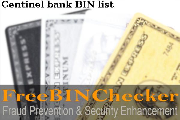 Centinel BIN List