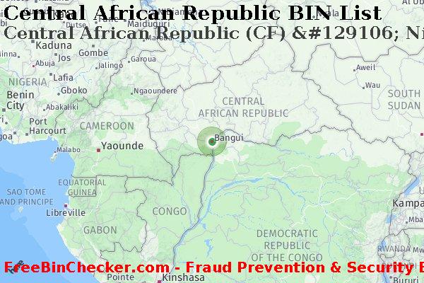 Central African Republic Central+African+Republic+%28CF%29+%26%23129106%3B+Nicom+C.u. Lista de BIN
