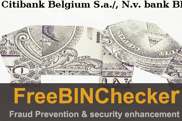Citibank Belgium S.a./, N.v. قائمة BIN