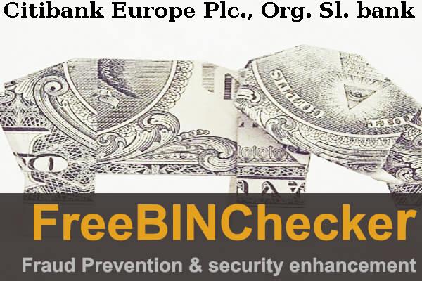 Citibank Europe Plc., Org. Sl. Lista de BIN