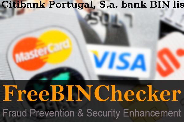 Citibank Portugal, S.a. قائمة BIN