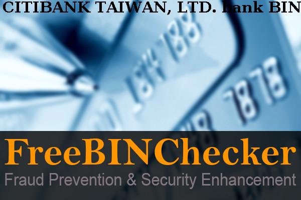 Citibank Taiwan, Ltd. Lista BIN