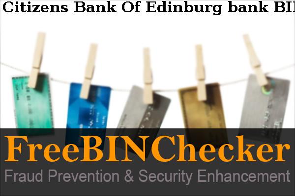 Citizens Bank Of Edinburg Lista de BIN