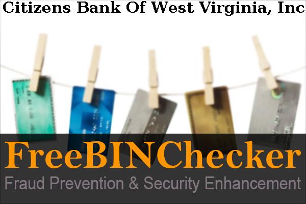 Citizens Bank Of West Virginia, Inc. BIN 목록