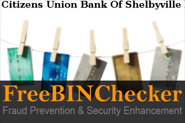 Citizens Union Bank Of Shelbyville BIN 목록
