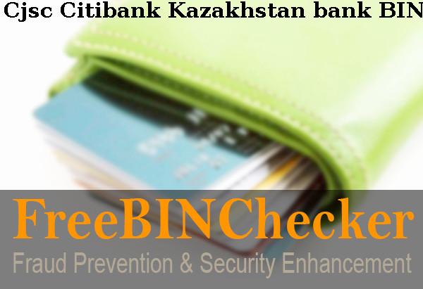 Cjsc Citibank Kazakhstan BIN Dhaftar