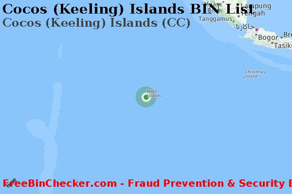 Cocos (Keeling) Islands Cocos+%28Keeling%29+Islands+%28CC%29 قائمة BIN