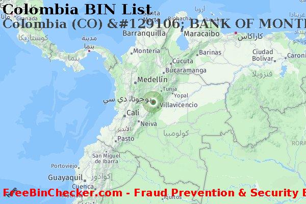 Colombia Colombia+%28CO%29+%26%23129106%3B+BANK+OF+MONTREAL قائمة BIN