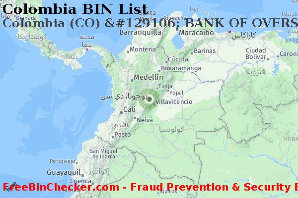 Colombia Colombia+%28CO%29+%26%23129106%3B+BANK+OF+OVERSEAS+CHINESE قائمة BIN