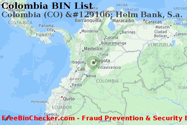 Colombia Colombia+%28CO%29+%26%23129106%3B+Helm+Bank%2C+S.a. BIN Dhaftar