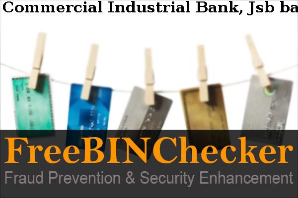 Commercial Industrial Bank, Jsb Lista de BIN