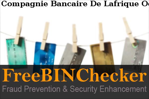 Compagnie Bancaire De Lafrique Occidentale (cbao) BIN 목록