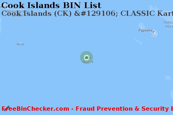 Cook Islands Cook+Islands+%28CK%29+%26%23129106%3B+CLASSIC+Karte BIN-Liste