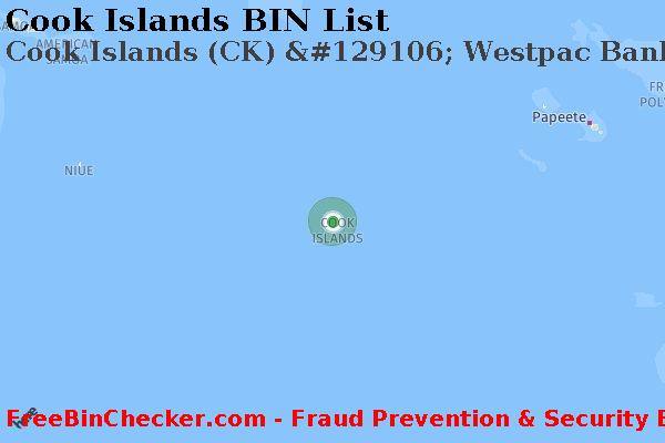 Cook Islands Cook+Islands+%28CK%29+%26%23129106%3B+Westpac+Banking+Corporation BIN List